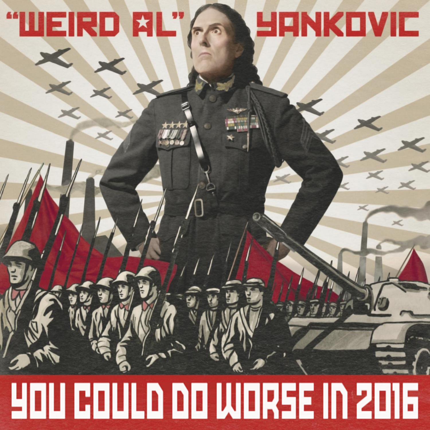 Album cover parody of Mandatory Fun by 